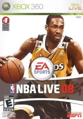 NBA Live 08 (USA) box cover front